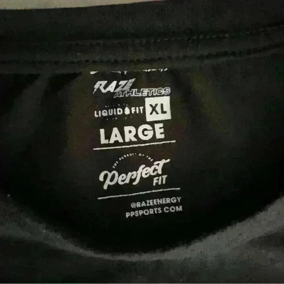 Raze Athletics Black Graphic Print T-Shirt‎ XL Frankensour Energy Short Sleeve - Picture 4 of 5